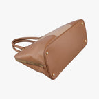 Prada Promenade Brown Beige Saffiano Leather 180 10 — view 7