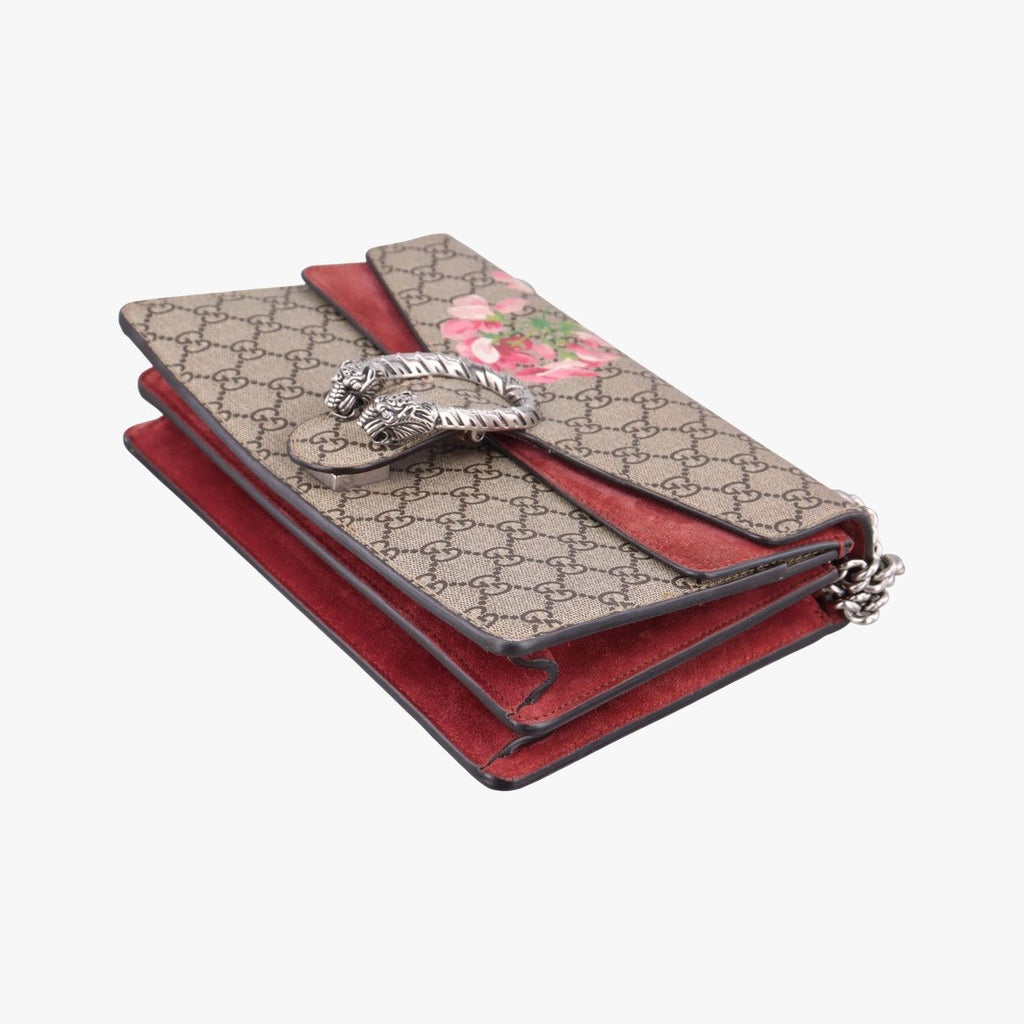 Gucci Dionysus Beige Red Multi Suede Shoulder Bag — view 4