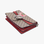 Gucci Dionysus Beige Red Multi Suede Shoulder Bag — view 4