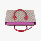 Gucci GG Supreme Beige Pink Red Leather — view 8