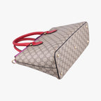 Gucci GG Supreme Beige Pink Red Leather — view 7