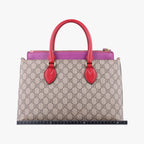 Gucci GG Supreme Beige Pink Red Leather — view 2