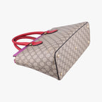 Gucci GG Supreme Beige Pink Red Leather — view 5
