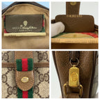 Gucci Vintage Sherry Line Beige GG Supreme Canvas 116 02 055 Shoulder Bag — view 3