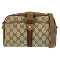 Gucci Vintage Sherry Line Beige GG Supreme Canvas 116 02 055 Shoulder Bag