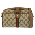 Gucci Vintage Sherry Line Beige GG Supreme Canvas 116 02 055 Shoulder Bag