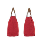 Gucci GG Nylon Red Brown Gold Tote Bag — view 8