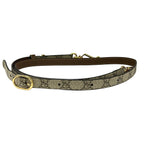 Gucci Shoulder Strap Dark Brown Ivory GG Pattern — view 2