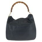 Gucci Bamboo Hobo 2-Way Black Gold Leather Shoulder Bag — view 2