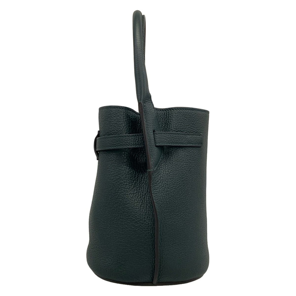 Celine Tote Bag Big Bucket Nano Dark Green Leather — view 4