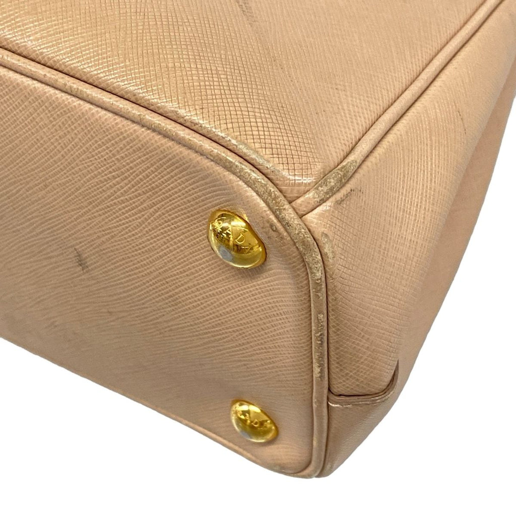 Prada Galleria Mini Bag Beige Leather — view 6