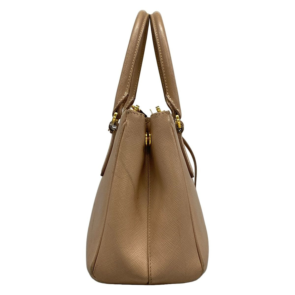 Prada Galleria Mini Bag Beige Leather — view 2