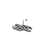 Chanel Metal Earrings Silver — view 4
