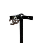 Chanel Metal Earrings Silver — view 7