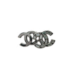 Chanel Metal Earrings Silver — view 2
