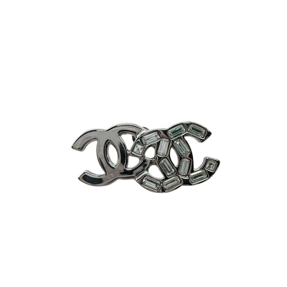 Chanel Metal Earrings Silver — view 2