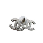 Chanel Metal Earrings Silver — view 3