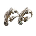 Hermes Audienne Metal Earrings Silver