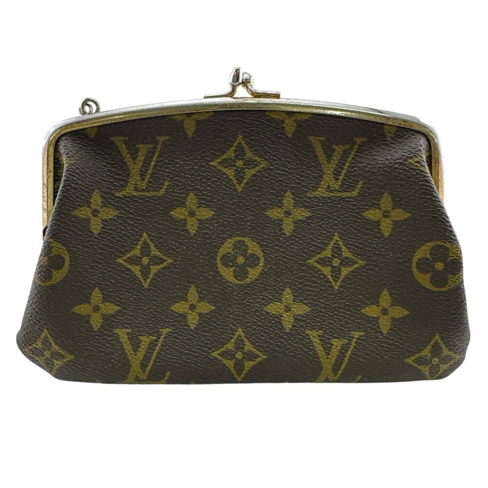 Louis Vuitton Bucket Monogram Leather Pouch Brown