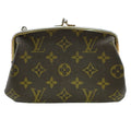 Louis Vuitton Bucket Monogram Leather Pouch Brown