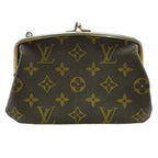 Louis Vuitton Bucket Monogram Leather Pouch Brown