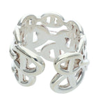 Hermes Chaine D'ancre Enchainee GM Silver Ring — view 2