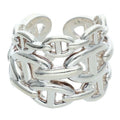 Hermes Chaine D'ancre Enchainee GM Silver Ring