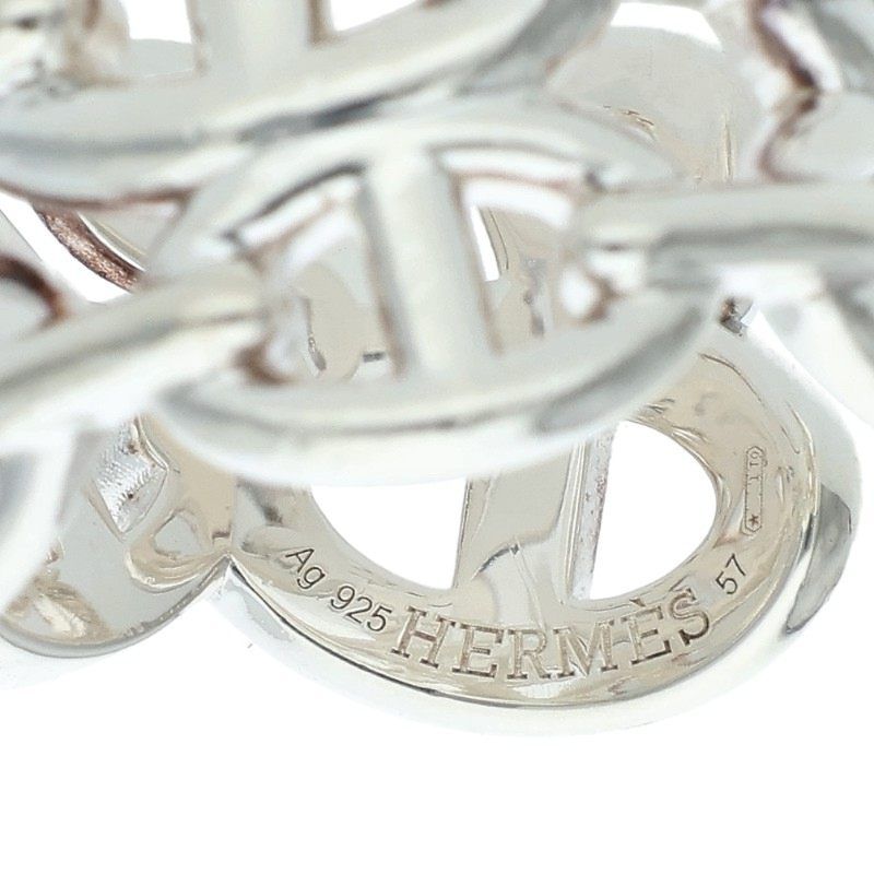 Hermes Chaine D'ancre Enchainee GM Silver Ring — view 3