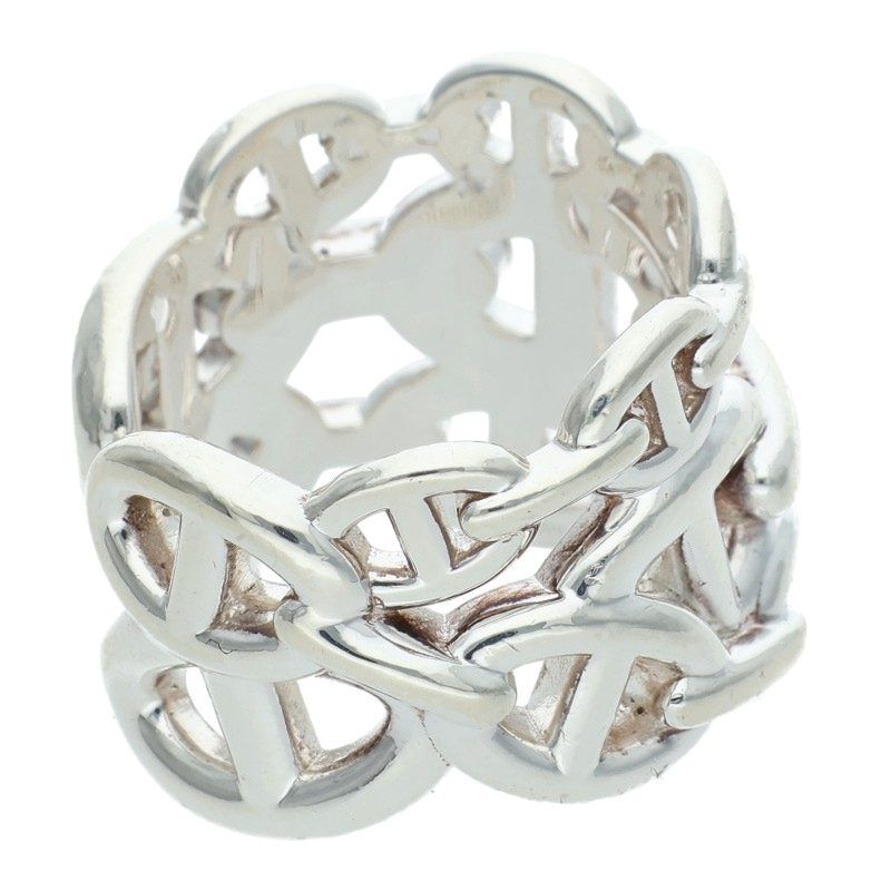Hermes Chaine D'ancre Enchainee GM Silver Ring — view 4