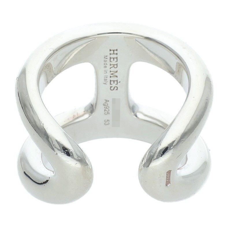 Hermes Osmose GM Silver Ring — view 2