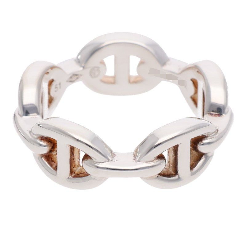 Hermes Chaine D'ancre Enchainee PM Silver Ring — view 2
