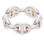 Hermes Chaine D'ancre Enchainee PM Silver Ring