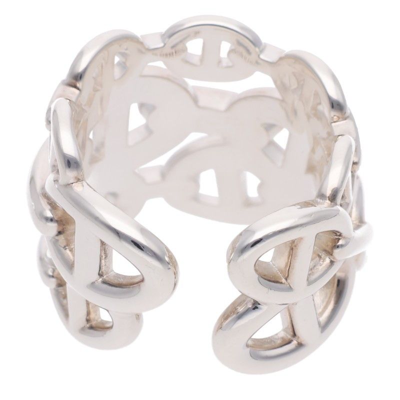 Hermes Chaine D'ancre Enchainee GM Silver Ring — view 2