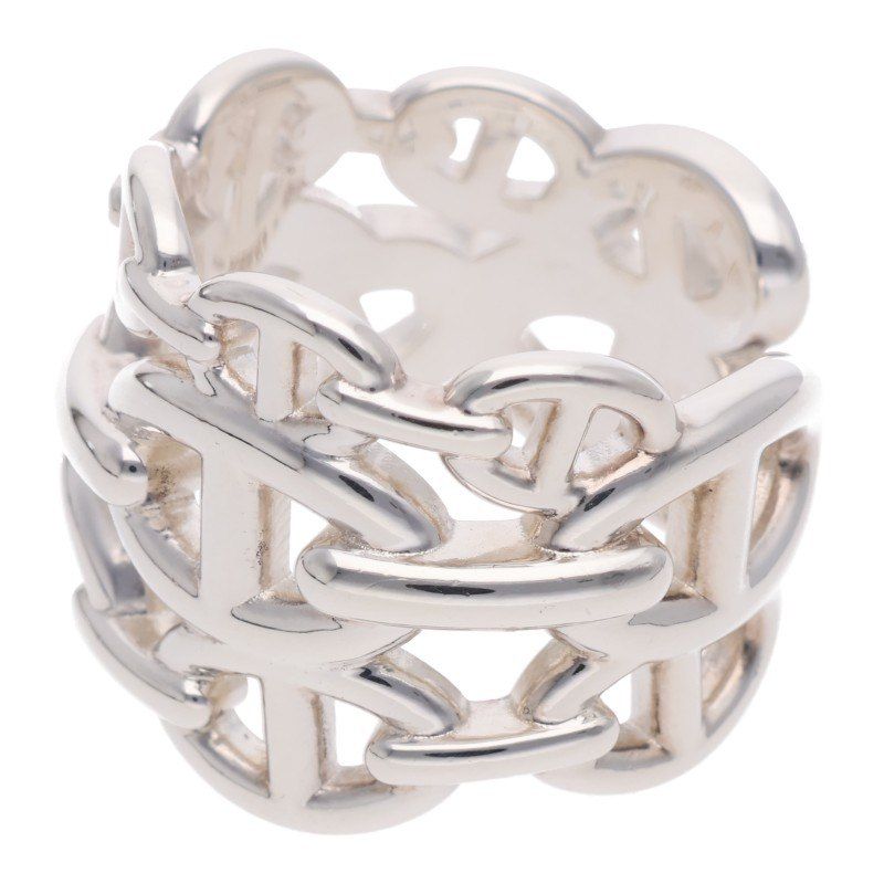 Hermes Chaine D'ancre Enchainee GM Silver Ring — view 4