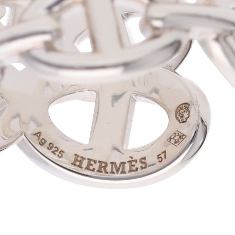 Hermes Chaine D'ancre Enchainee GM Silver Ring — view 3