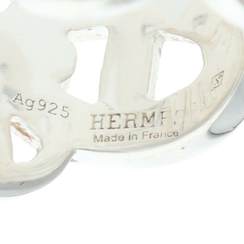 Hermes Chaine D'ancre Enchainee GM Silver Ring — view 4
