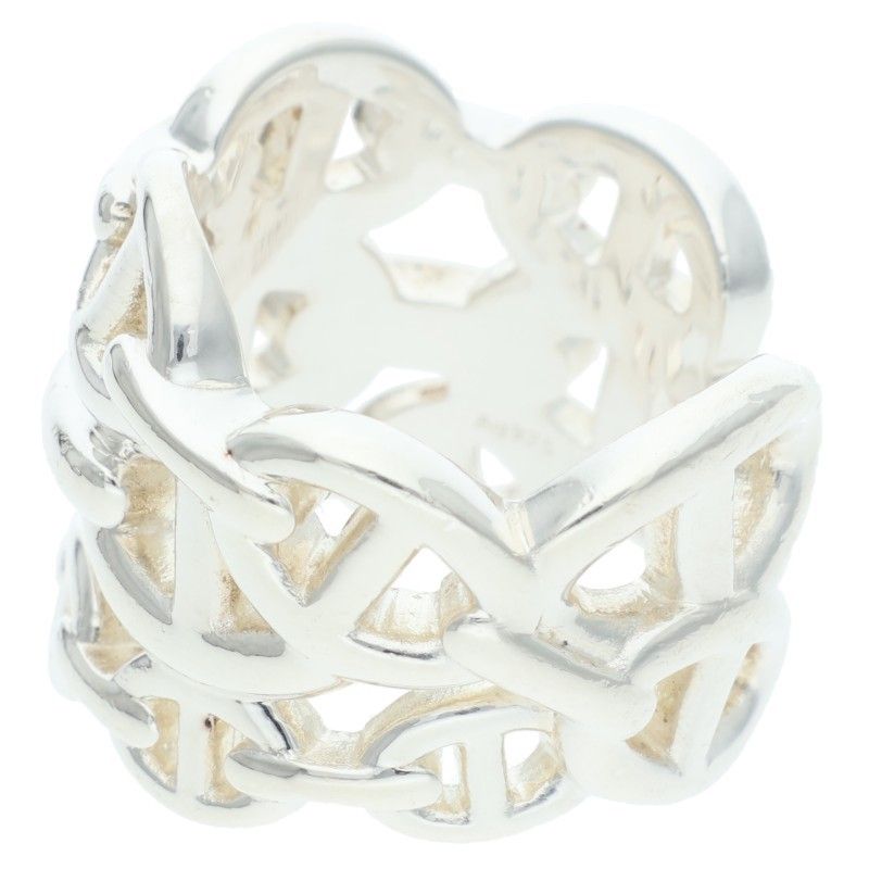 Hermes Chaine D'ancre Enchainee GM Silver Ring — view 3
