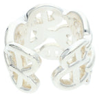 Hermes Chaine D'ancre Enchainee GM Silver Ring — view 2