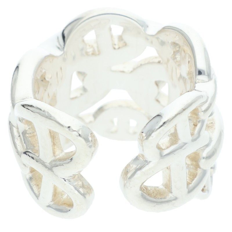 Hermes Chaine D'ancre Enchainee GM Silver Ring — view 2