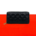 Louis Vuitton Zippy Wallet Coussin Monogram Empreinte Leather Black
