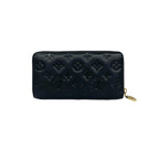 Louis Vuitton Zippy Wallet Coussin Monogram Empreinte Leather Black — view 2