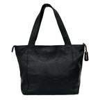Chanel Vintage CC Logo Caviar Leather Tote Bag Black — view 3