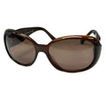 Chanel Sunglasses Clear Brown Dark Black Camellia CC Logo Eyewear