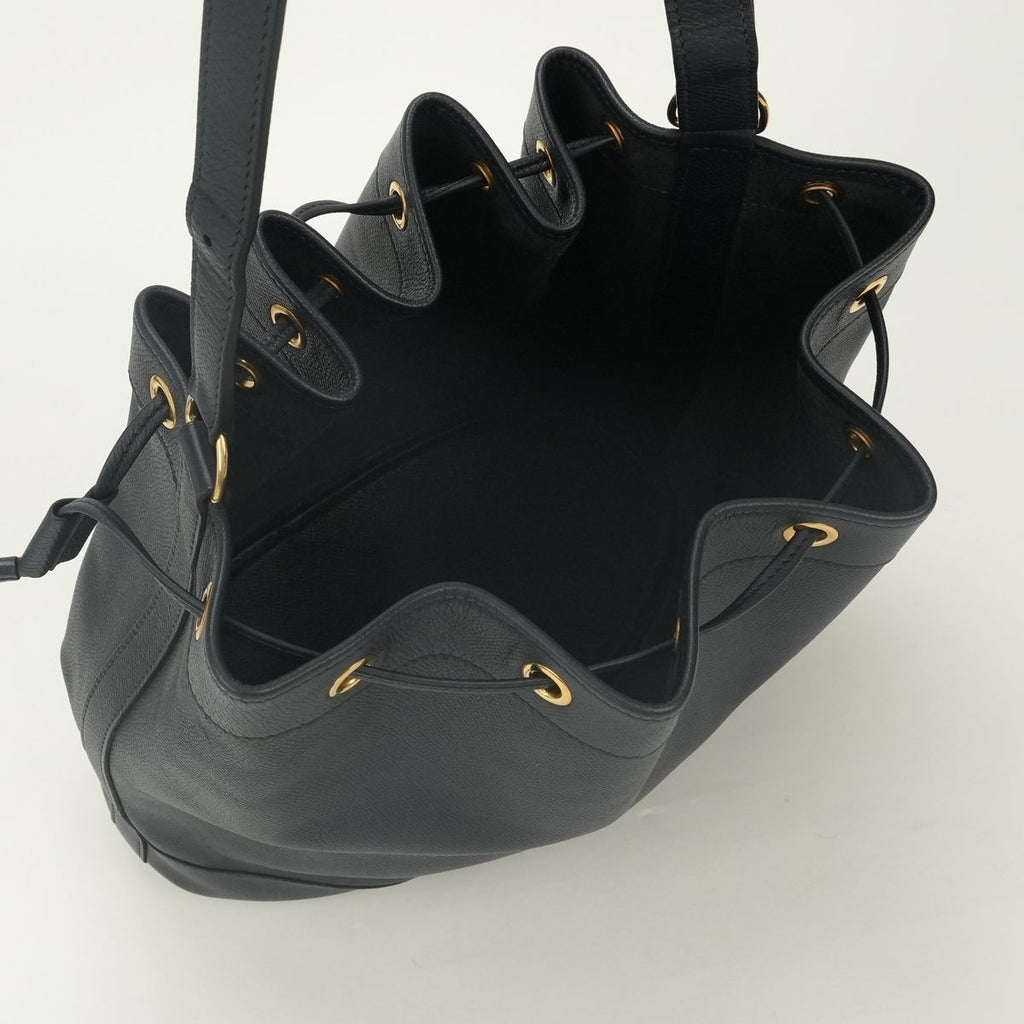 Hermes Market GM Shoulder Bag Courchevel Blue Indigo Navy Gold — view 8