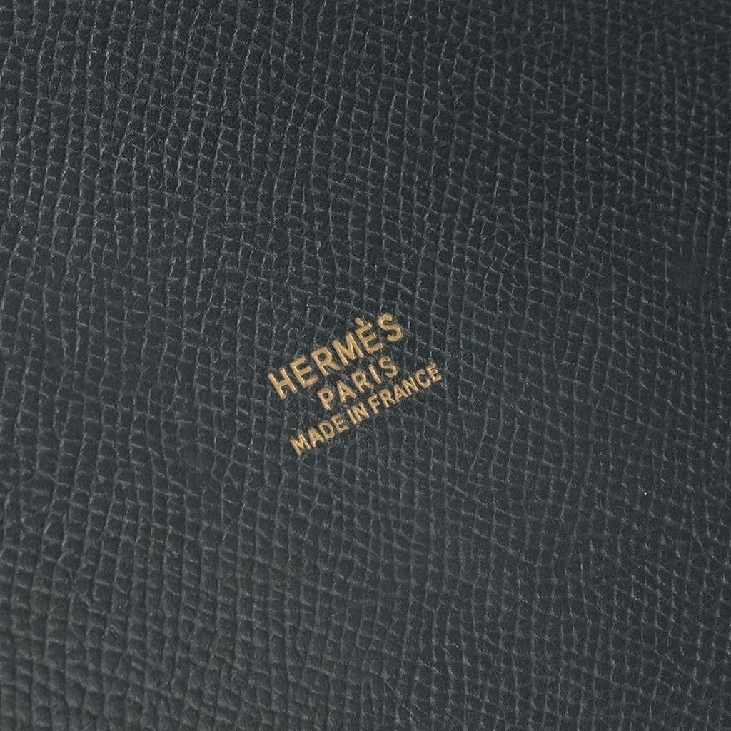 Hermes Market GM Shoulder Bag Courchevel Blue Indigo Navy Gold — view 7