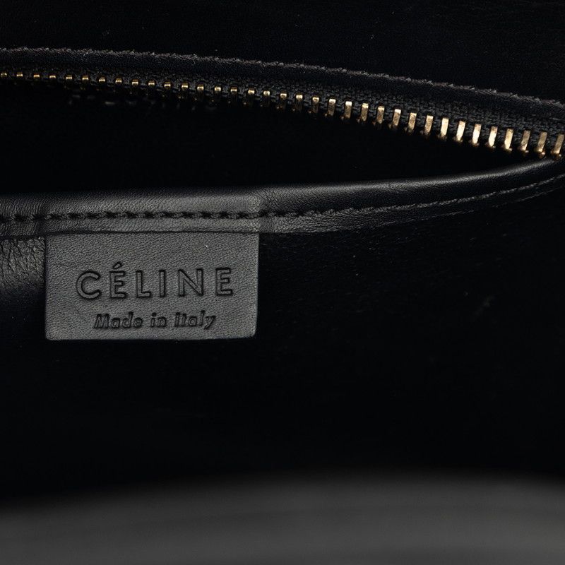 Celine Luggage Nano Tricolor 2-Way Shoulder Bag Beige Black Red Leather — view 6