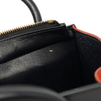 Celine Luggage Nano Tricolor 2-Way Shoulder Bag Beige Black Red Leather — view 4