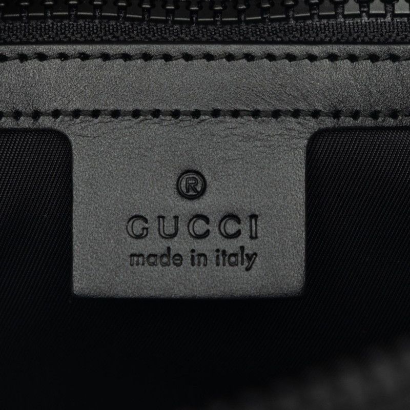 Gucci Sherry Line Tiger Head Waist Bag Black Canvas — view 6