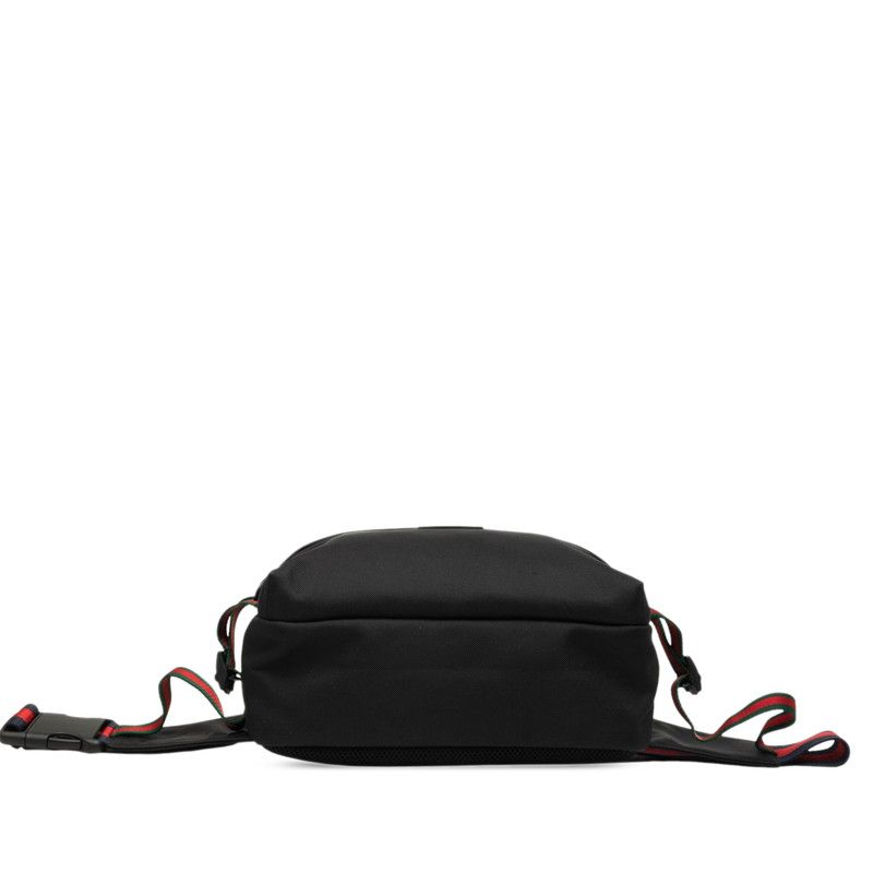Gucci Sherry Line Tiger Head Waist Bag Black Canvas — view 3