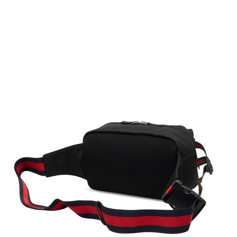 Gucci Sherry Line Tiger Head Waist Bag Black Canvas — view 2